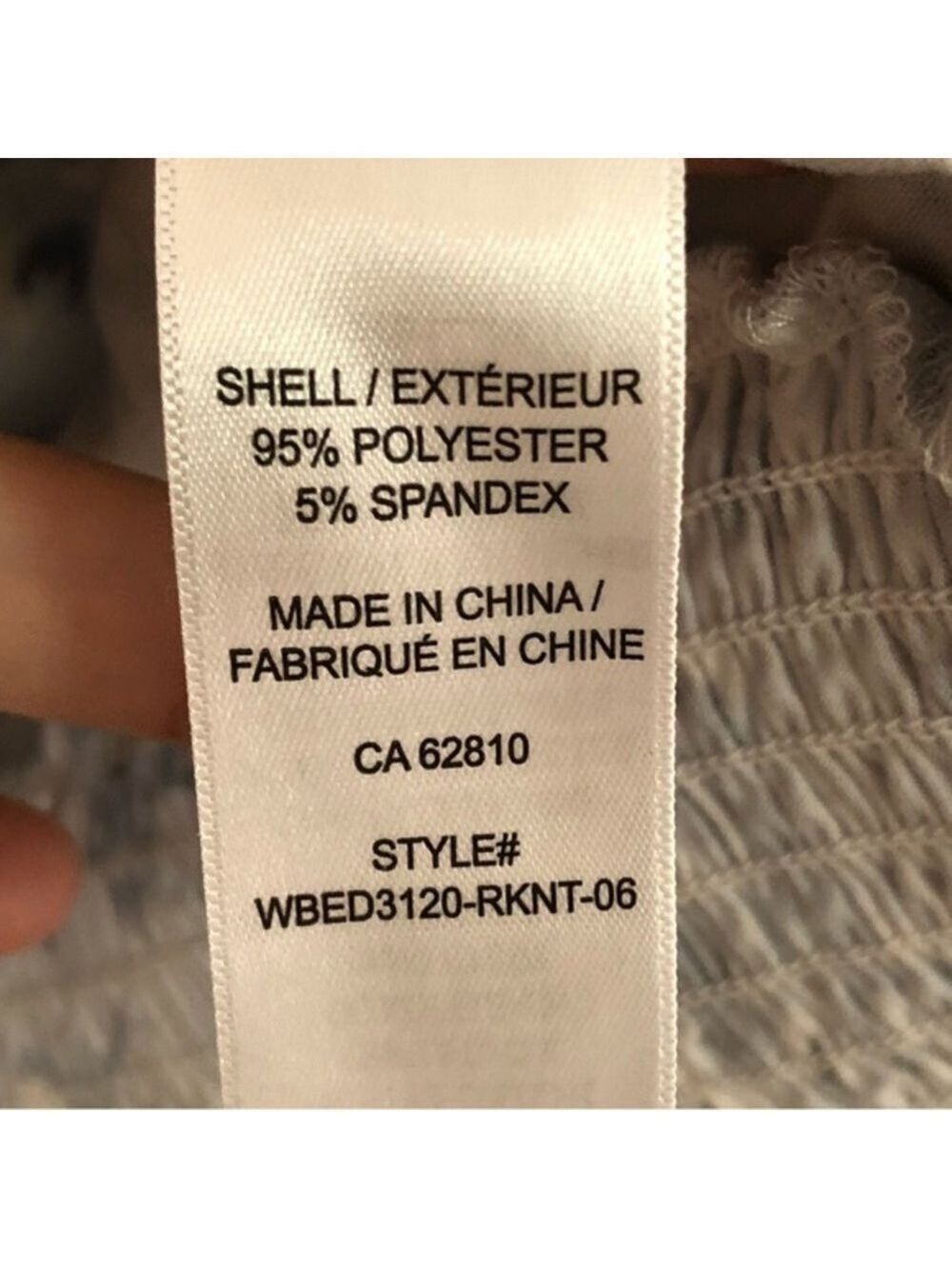 RICKI'S Size Small Light Blue Floral Front Crossover Top - Picture 5 of 5